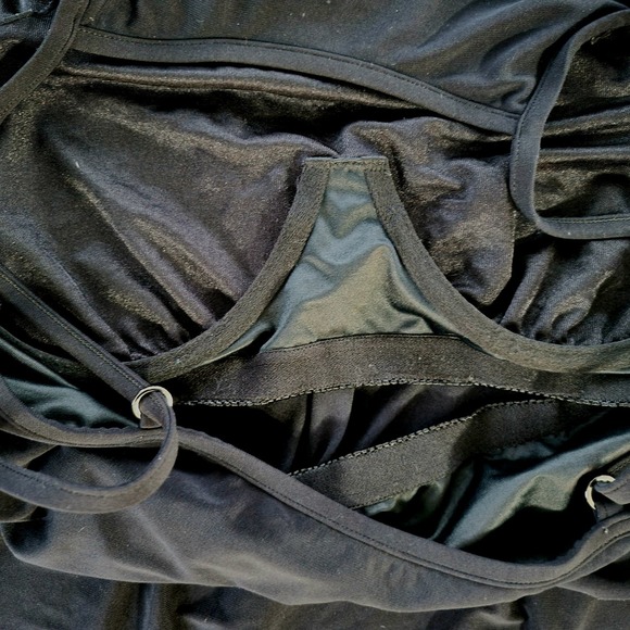 Magicsuit black bathing suit swimsuit top lined with wire sz 14 - Picture 3 of 6
